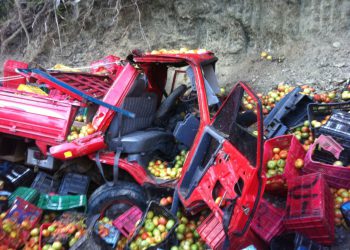 Camion accidnete Tomate