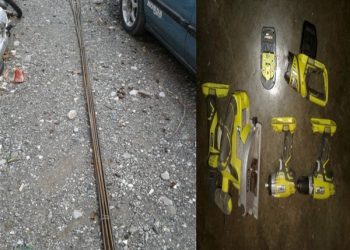 Policiales: apresamiento por sustracción de materiales varios