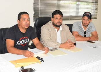 Rueda de prensa Expo Ocoa odonell Jassiel y Kendry