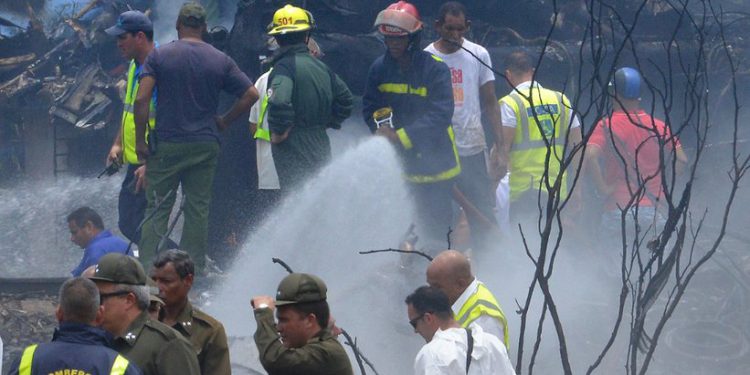 Avion sinestrado en Cuba