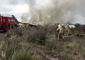 avion accidentado mexico