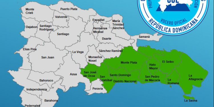 Ocoa mapa alerta verde