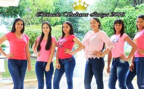 candidatas reinados Sabana LArga 2018