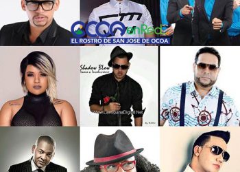 artistas tarima fiestas patronales Ocoa 2019