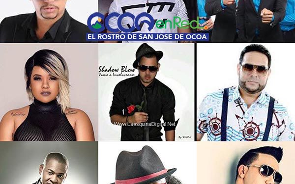 artistas tarima fiestas patronales Ocoa 2019