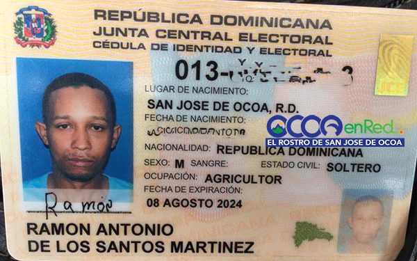 Ramon Antonio Martinez sesinaod a balazo en Nizao