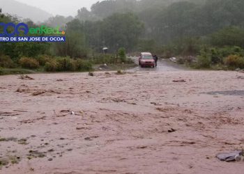 arroyo desbordado Ocoa
