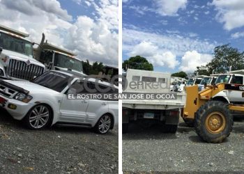 retien equipos al ministerio Agricutura en Rancho Arriba
