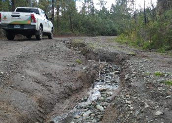Carretera Valle Nuevo en precarias condiciones