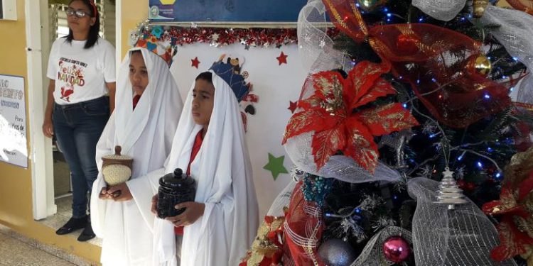 Navidad Santa Baez Escuela