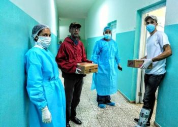 Fundación Pedro Alegría entrega cajas con jabón para evitar contagios por coronavirus en centros de salud