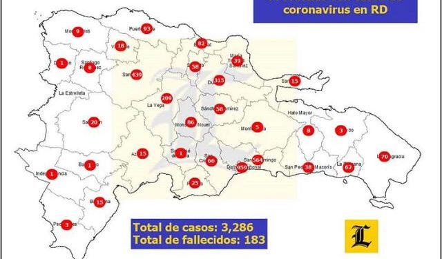 Provincias rodean a San José de Ocoa registran unos 400 casos de coronavirus
