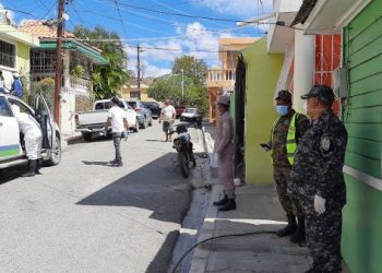 Salud Publica Ocoa interviene sector La Vigía por coronavirus