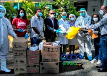 VIDEO: Fundación Pedro Alegría entrega materiales a instituciones para prevenir coronavirus en Ocoa