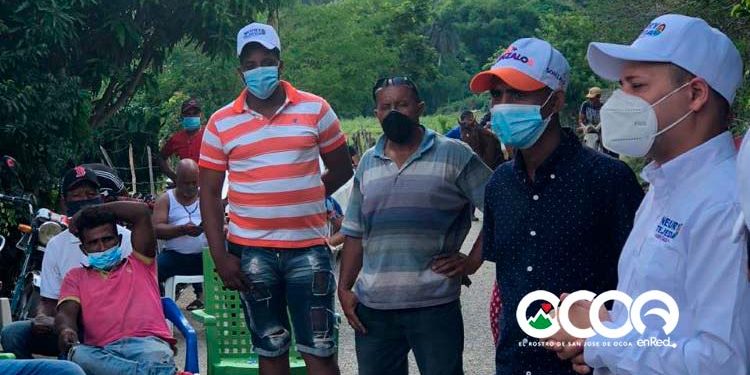 Neury Tejeda lleva solución al municipio Rancho Arriba y se reúne con candidato senador Félix Estrella