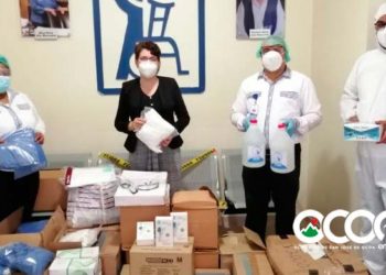 EGEHID y DPS entregan suministros para prevención COVID-19  a Filial Rehabilitación Ocoa