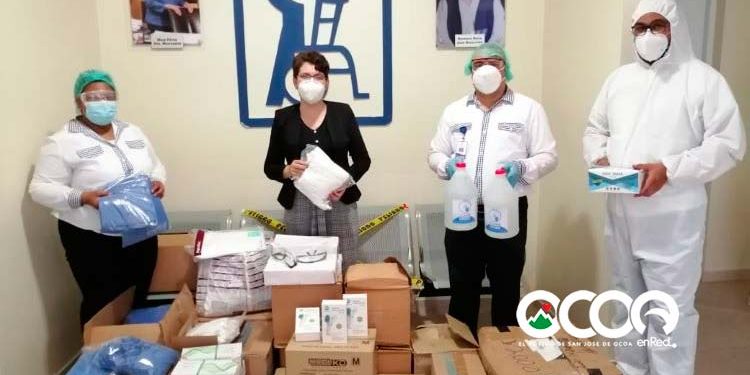 EGEHID y DPS entregan suministros para prevención COVID-19  a Filial Rehabilitación Ocoa