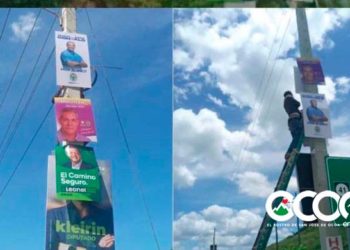 Alcaldía inicia retiro de propaganda política en todo el municipio de Ocoa