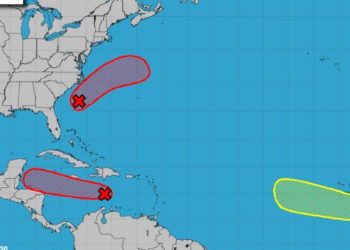 Dos depresiones tropicales pueden surgir esta semana en la cuenca atlántica