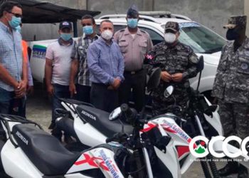 Llega camioneta, motores y seis agentes a dotación de Rancho Arriba para reforzar patrullaje preventivo