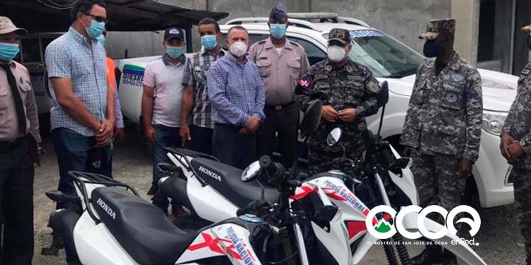 Llega camioneta, motores y seis agentes a dotación de Rancho Arriba para reforzar patrullaje preventivo