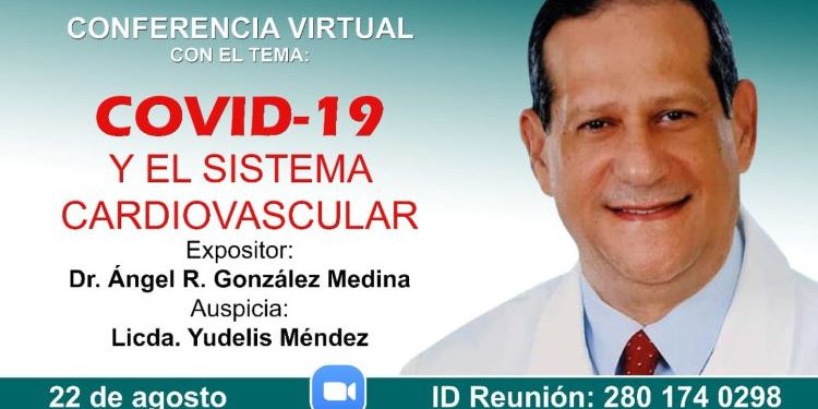 Cardiólogo analizará este sábado vía Zoom las implicaciones cardiovasculares en el COVID-19