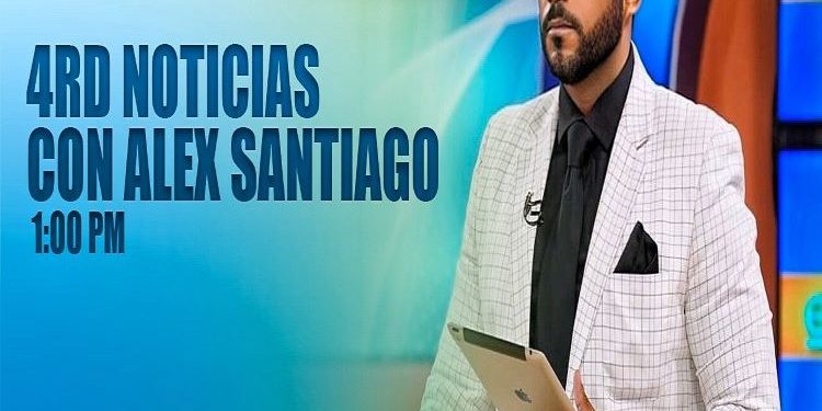 Alex Santiago en la primera emisión de 4rdnoticias por Certv