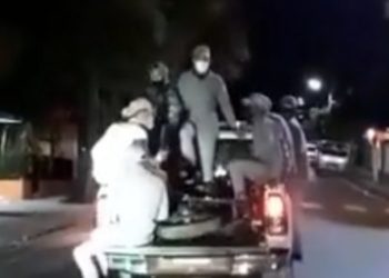 Violadores toque de queda sector Las Mercedes reciben a piedras y tiros agentes policiales