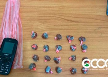 Policía de Ocoa apresa  hombre con presunta marihuana