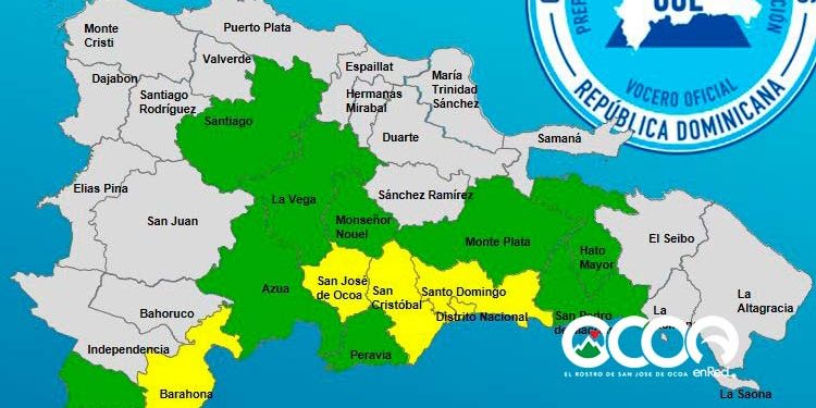 Ocoa en alerta amarilla por influencia indirecta de la tormenta tropical Eta