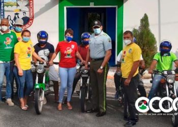 Entregan cascos protectores a motoconchos en la “Semana Seguridad Vial Ocoa 2020”