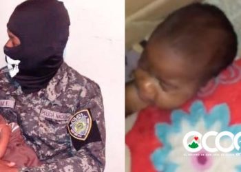 Policía rescata recién nacida atrapada en pared de vivienda en San José de Ocoa