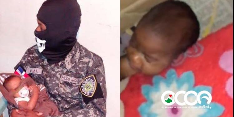 Policía rescata recién nacida atrapada en pared de vivienda en San José de Ocoa