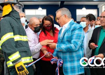 Pedro Alegría entrega Cuartel de Bomberos de Sabana Larga; bautizado Nerys Soto Feliz