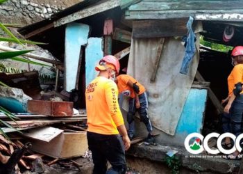 Unas 17 personas afectadas por lluvias en el sector El Rastrillo de Ocoa