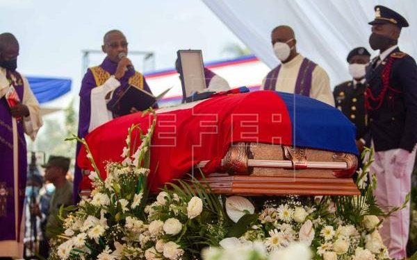 Sepultan al asesinado presidente de Haití, Jovenel Moise