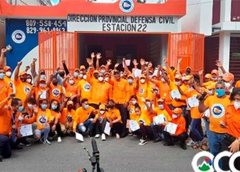 Dirección Provincial Defensa Civil Ocoa reconoce voluntarios en su Día