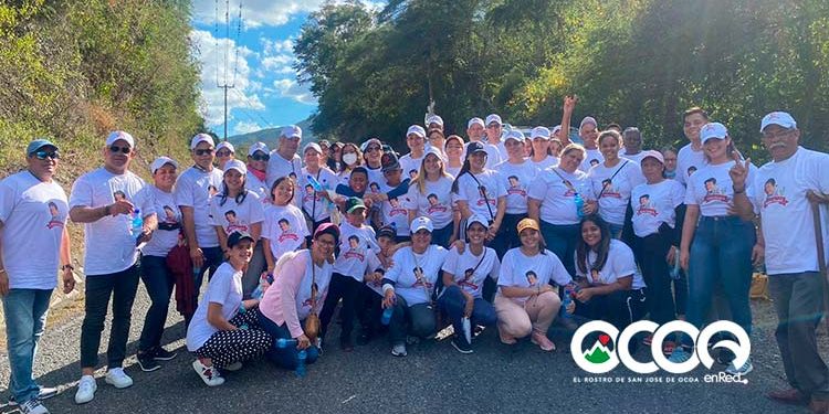 Pinaeros realizan tradicional camina por «Caminata Por Salud «Kenia Pujols»; El Pinar-Ocoa