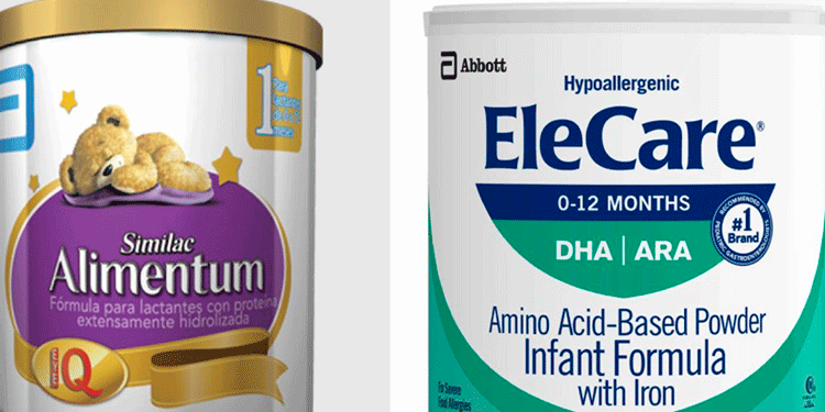 Salud Pública informa retiro de fórmulas de Similac, Alimentum y EleCare por salmonella