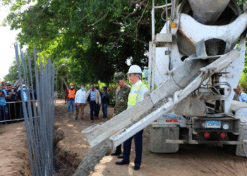 Con una inversión de 1750 millones de pesos Gobierno inicia construcción de verja perimetral en frontera con Haití