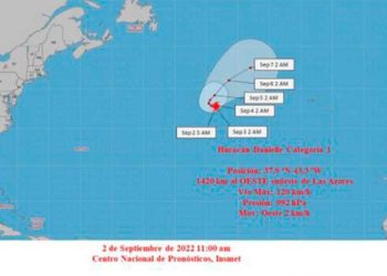 Danielle se convierte en primer huracán de 2022 en el Atlántico
