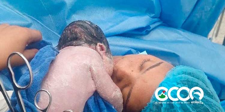 Ezequiel; el primer bebé del año 2023 en Ocoa