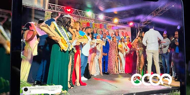 23, 456 personas   presenciaron en vivo coronación Reina, Rey y su Corte fiestas patronales Ocoa