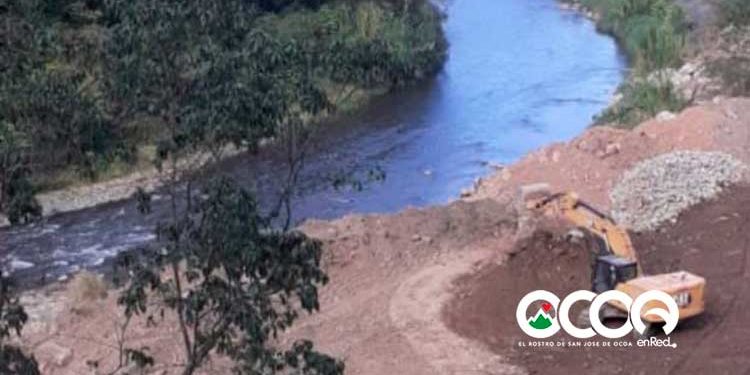Río Nizao sometido a la acción depredadora