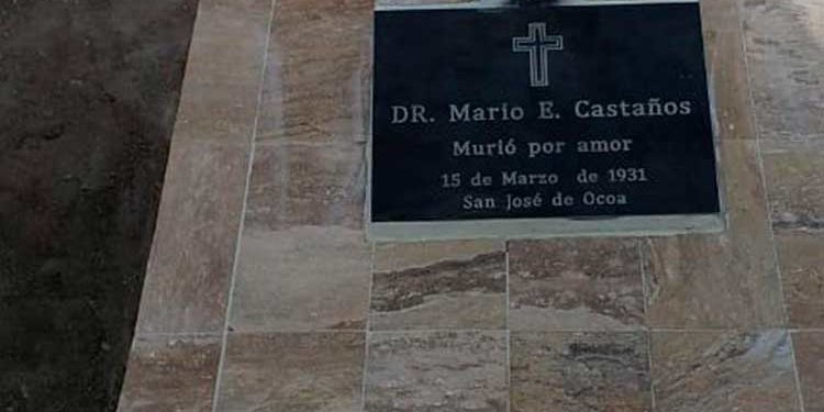 Instituciones ocoeñas restauran panteón de Mario Emilio Castaños, “Murió por Amor”