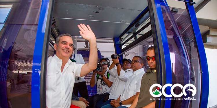 Luis Abinader inaugura teleférico Los Alcarrizos