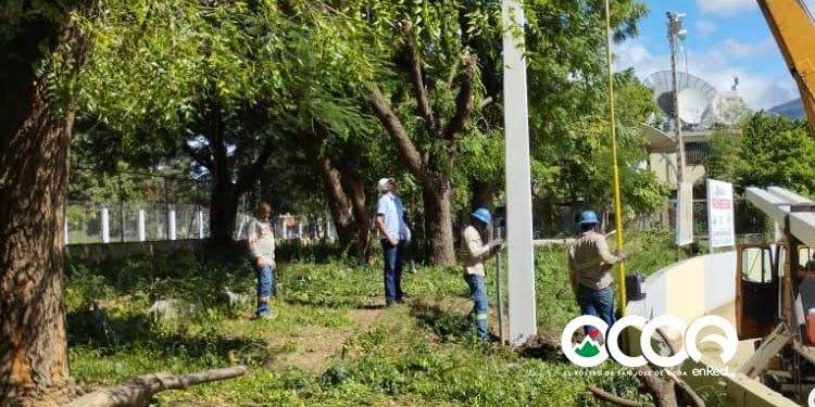 Ocoa de Pie: “No estamos opuesto a los trabajos del polideportivo, exigimos menor daño a la vegetación”
