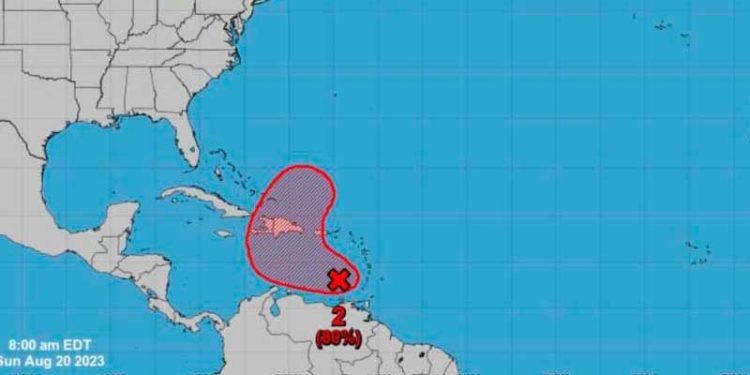 ¡Atención Ocoa! Onda tropical con posibilidad de convertirse en ciclón en próximas horas
