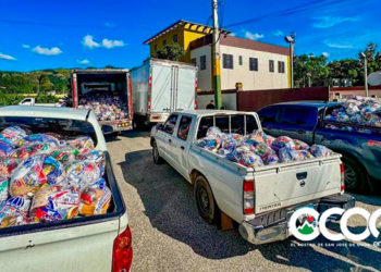 Gobierno  entrega madera, zinc, raciones de alimentos y colchones en Ocoa, comunidades rurales esperan por ayudas