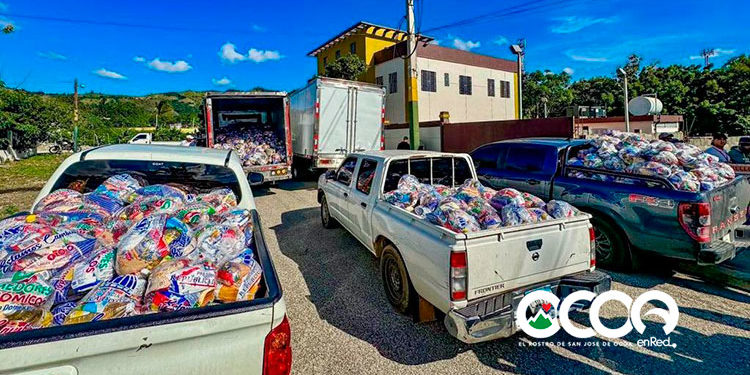 Gobierno  entrega madera, zinc, raciones de alimentos y colchones en Ocoa, comunidades rurales esperan por ayudas